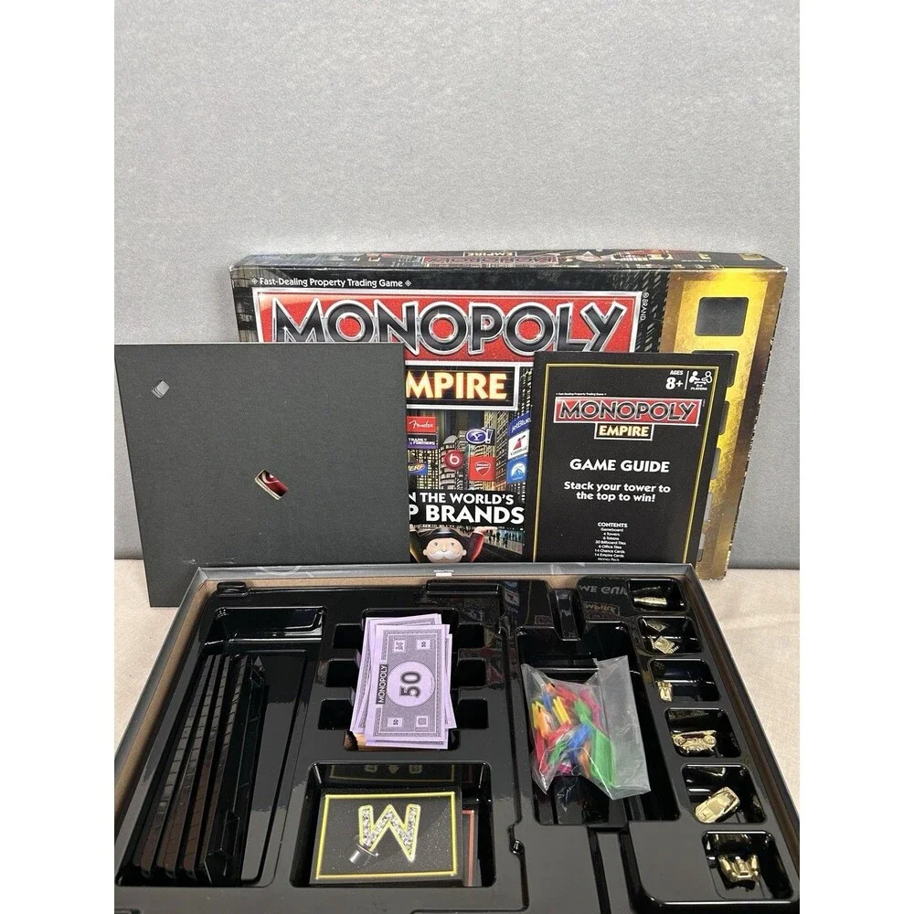 Monopoly Empire Gold Edition Board Game 2013 Hasbro - 99% Complete